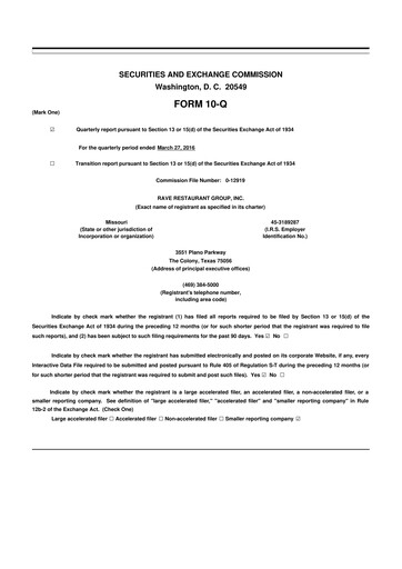 Thumbnail Rave Restaurant Group 10-Q Quarterly Report FY2016 