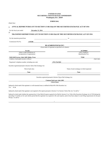 Thumbnail Blackboxstocks 10-K Annual Report 2016