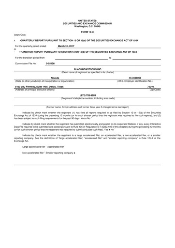 Thumbnail Blackboxstocks 10-Q Quarterly Report FY2017 