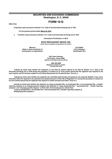 Thumbnail Rave Restaurant Group 10-Q Quarterly Report FY2018 