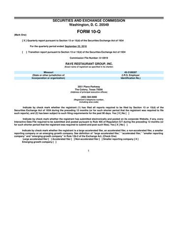 Thumbnail Rave Restaurant Group 10-Q Quarterly Report FY 