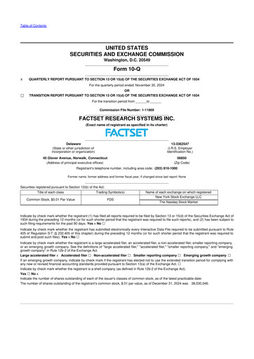 Thumbnail FactSet 10-Q Quarterly Report FY2025 