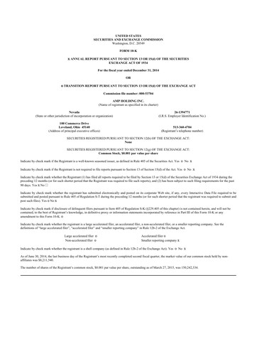 Miniature Workhorse Group
 10-K Rapport annuel 2014