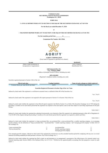 Miniature Agrify 10-K Rapport annuel 2024