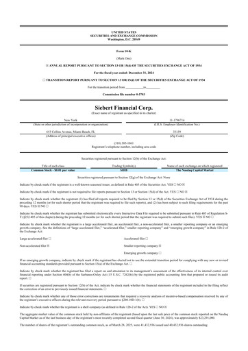 Thumbnail Siebert Financial 10-K Annual Report 2024
