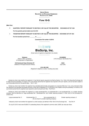 Thumbnail Option Care Health 10-Q Quarterly Report FY2010 