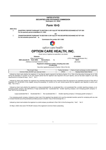 Thumbnail Option Care Health 10-Q Quarterly Report FY2023 