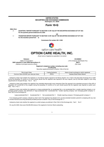 Thumbnail Option Care Health 10-Q Quarterly Report FY2025 
