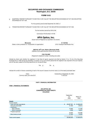 Thumbnail Clearfield 10-Q Quarterly Report FY 