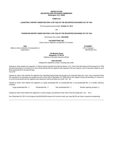 Thumbnail Netcapital 10-Q Quarterly Report FY2015 