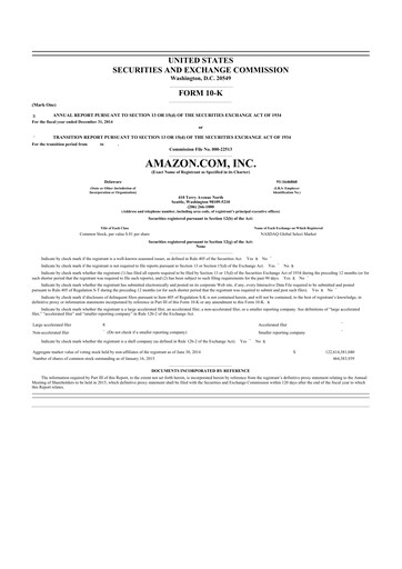 Thumbnail Amazon 10-K Annual Report 2014