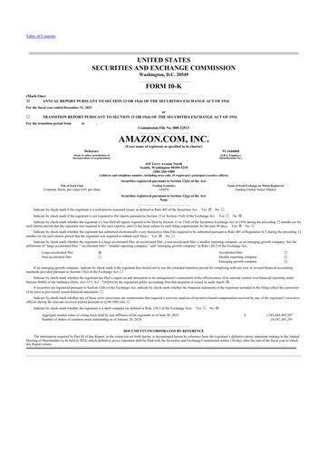 Thumbnail Amazon 10-K Annual Report 2023