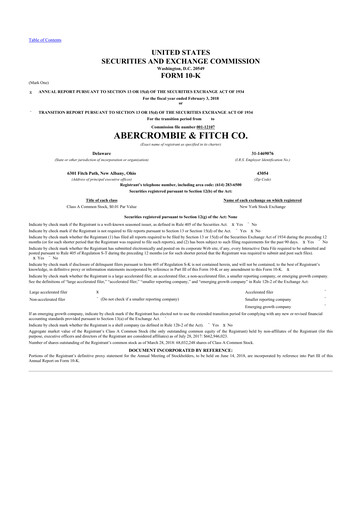 Thumbnail Abercrombie & Fitch 10-K Annual Report 2017