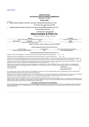 Thumbnail Abercrombie & Fitch 10-K Annual Report 2021