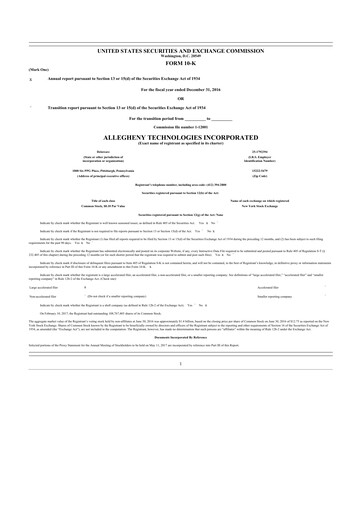 Thumbnail ATI Inc.
 10-K Annual Report 2016