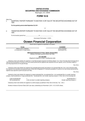 Thumbnail Onity Group 10-Q Quarterly Report FY2011 