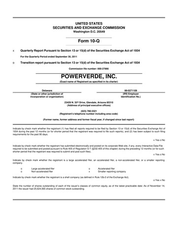 Miniature 374Water 10-Q Rapport trimestriel 2011 