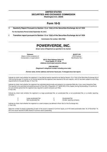 Miniature 374Water 10-Q Rapport trimestriel 2012 