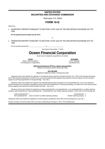 Thumbnail Onity Group 10-Q Quarterly Report FY2013 