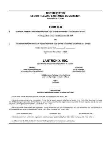 Thumbnail Lantronix 10-Q Quarterly Report FY 