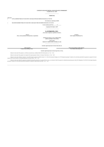 Thumbnail Lantronix 10-K Annual Report 