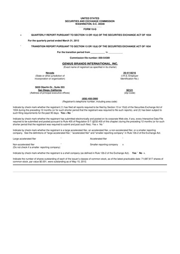 Vorschaubild Kartoon Studios 10-Q Quartalsbericht 2012 