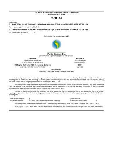 Thumbnail Alto Ingredients 10-Q Quarterly Report FY2012 
