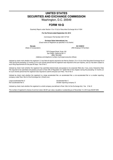 Thumbnail Beam Global 10-Q Quarterly Report FY2012 