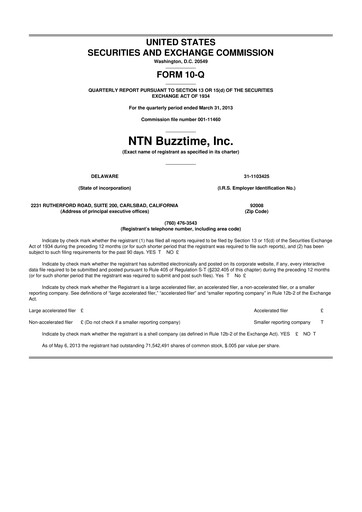 Thumbnail Eterna Therapeutics 10-Q Quarterly Report FY2013 