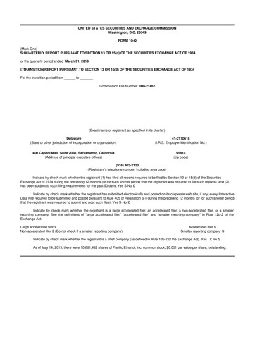 Thumbnail Alto Ingredients 10-Q Quarterly Report FY2013 