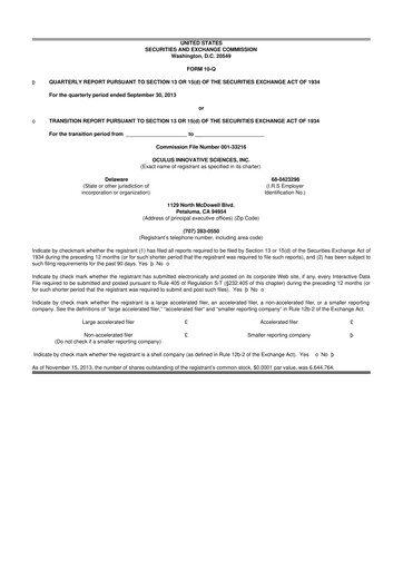 Thumbnail Sonoma Pharmaceuticals 10-Q Quarterly Report FY2014 