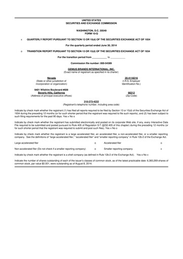 Vorschaubild Kartoon Studios 10-Q Quartalsbericht 2014 