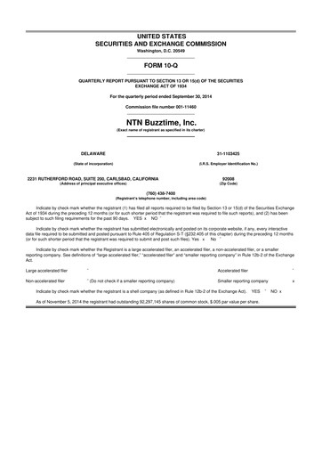 Thumbnail Eterna Therapeutics 10-Q Quarterly Report FY2014 