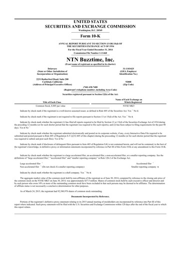 Thumbnail Eterna Therapeutics 10-K Annual Report 2014