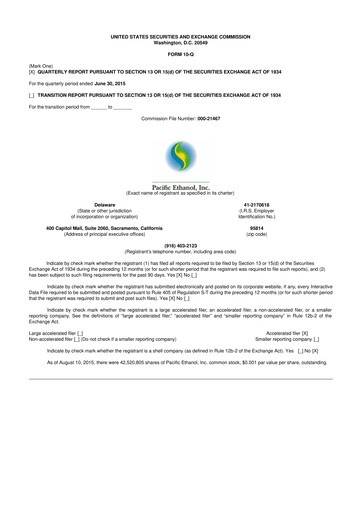Thumbnail Alto Ingredients 10-Q Quarterly Report FY2015 