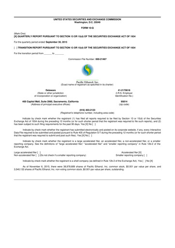 Thumbnail Alto Ingredients 10-Q Quarterly Report FY2015 