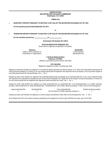 Thumbnail Sonoma Pharmaceuticals 10-Q Quarterly Report FY2016 