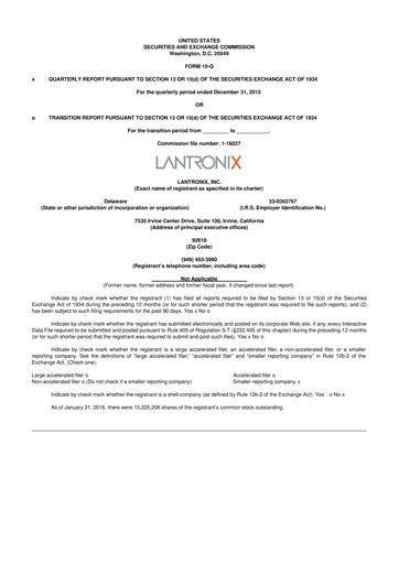 Thumbnail Lantronix 10-Q Quarterly Report FY2016 