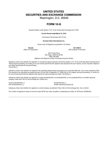 Thumbnail Beam Global 10-Q Quarterly Report FY2016 