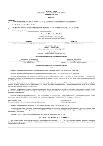 Thumbnail Sonoma Pharmaceuticals 10-K Annual Report 2016