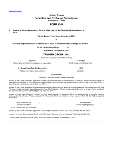 Thumbnail Triumph Group
 10-Q Quarterly Report FY2016 