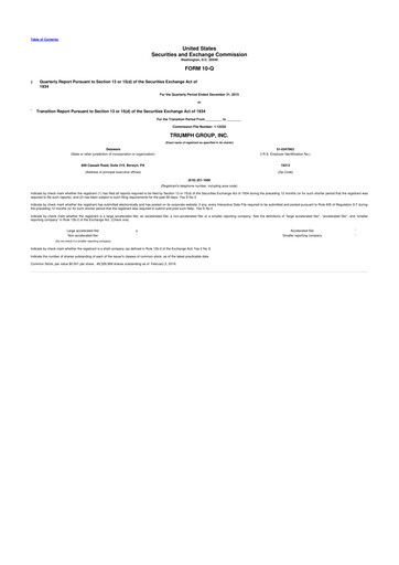 Thumbnail Triumph Group
 10-Q Quarterly Report FY2016 