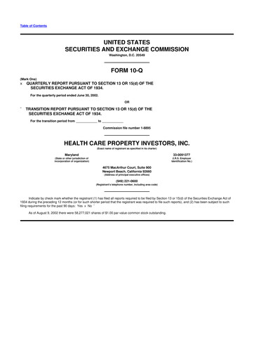 Thumbnail Healthpeak Properties
 10-Q Quarterly Report FY 