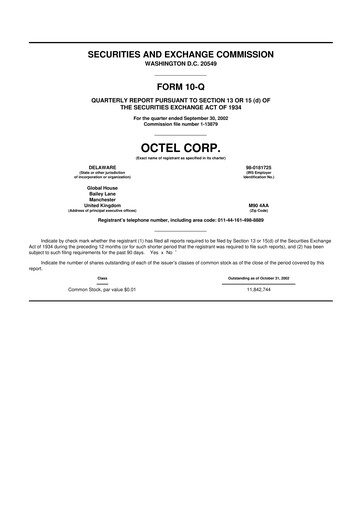 Thumbnail Innospec 10-Q Quarterly Report FY 