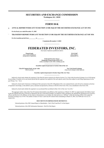 Thumbnail Federated Hermes
 10-K Annual Report 