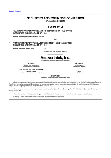 Vorschaubild The Hackett Group

 10-Q Quartalsbericht  