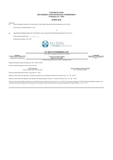 Thumbnail Nu Skin 10-K Annual Report 2014