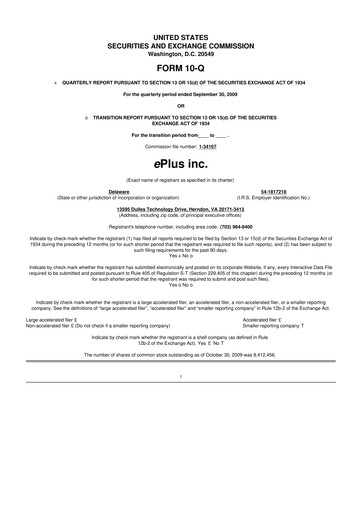 Thumbnail ePlus 10-Q Quarterly Report FY 