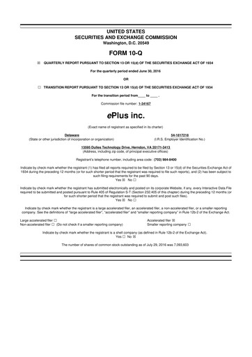 Thumbnail ePlus 10-Q Quarterly Report FY2017 