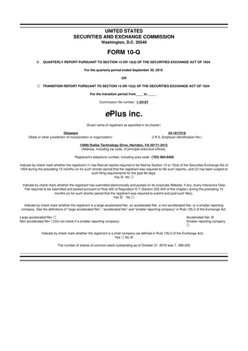 Thumbnail ePlus 10-Q Quarterly Report FY2017 